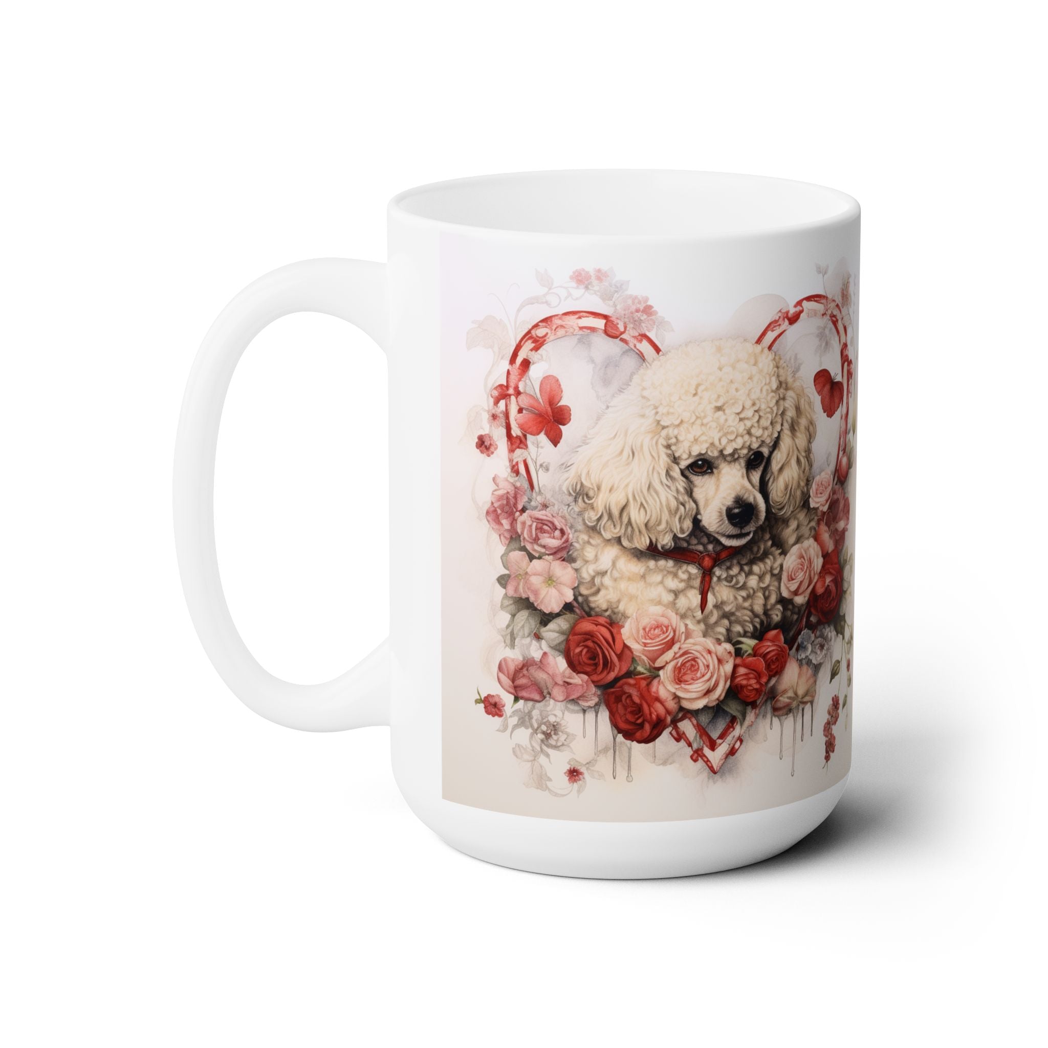 Elegant Poodle Valentine's Mug - Perfect for Dog Lovers - Darwin & Rose