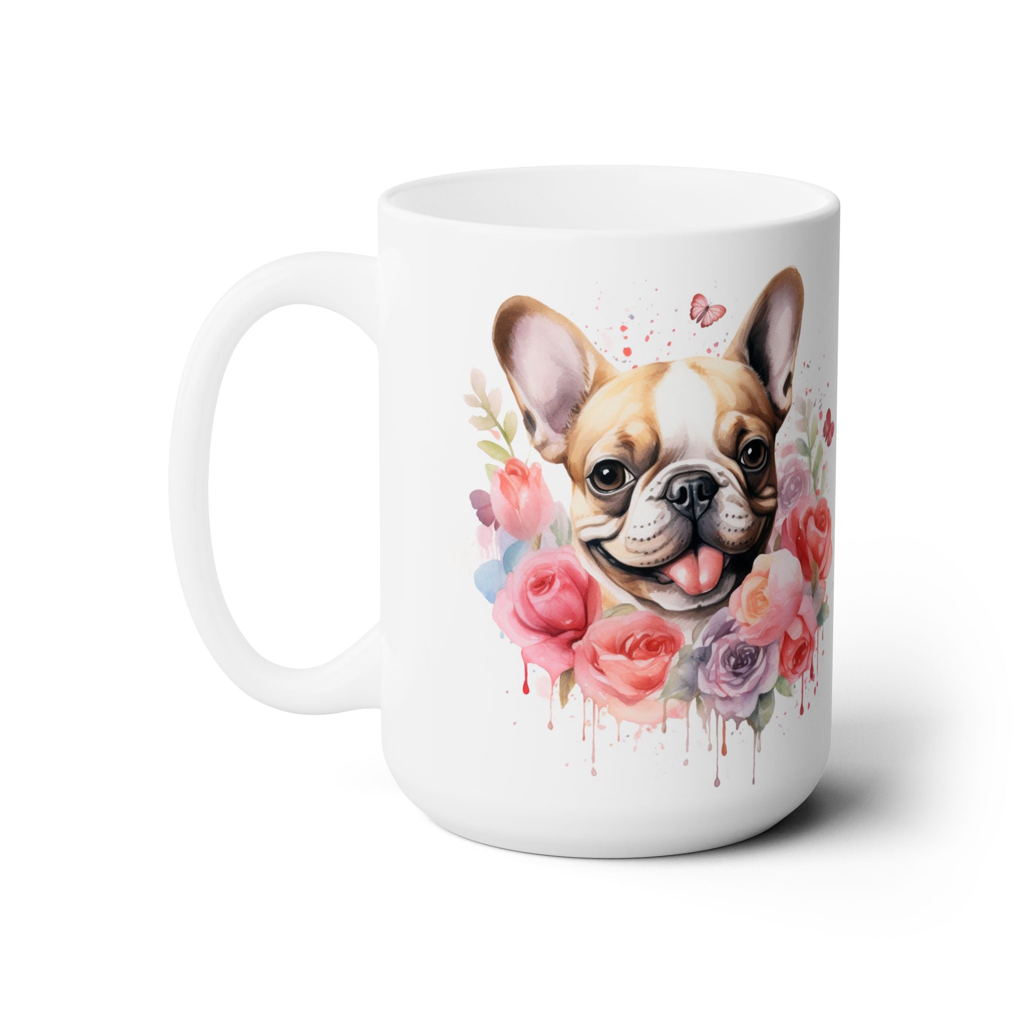 Frenchie Flower Bloom Mug - Perfect French Bulldog Gift - Darwin & Rose