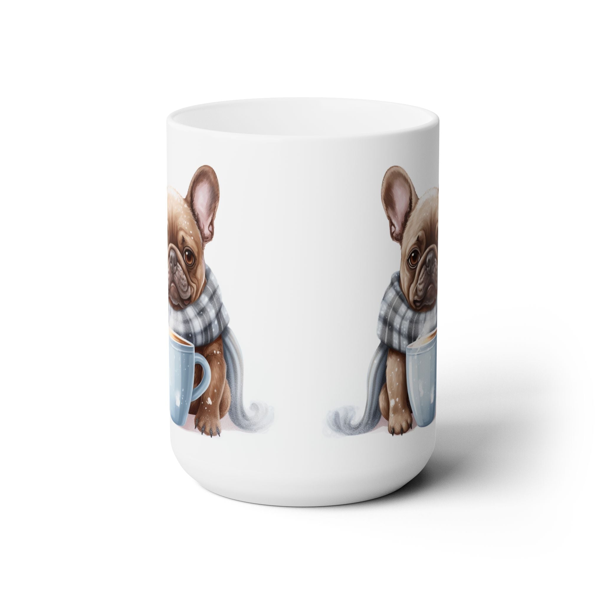 Cozy Frenchie Coffee Mug - French Bulldog Winter Design Gift - Darwin & Rose