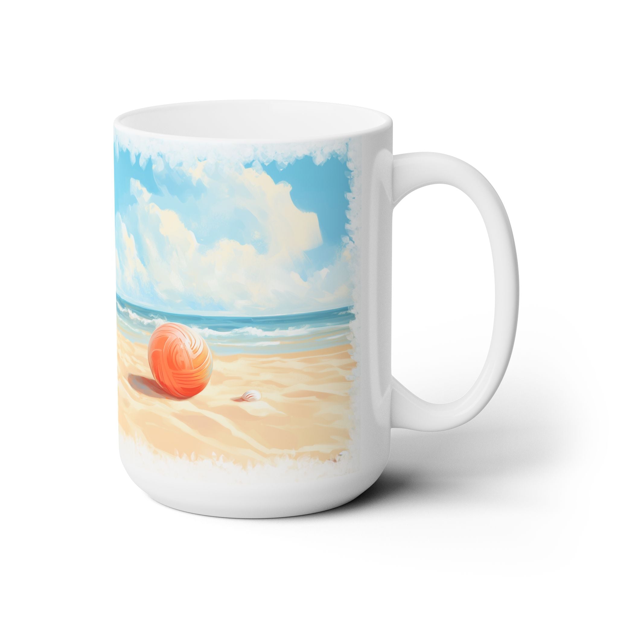 Pomeranian Summer Beach Mug | Adorable Coastal Dog Lover Cup - Darwin & Rose
