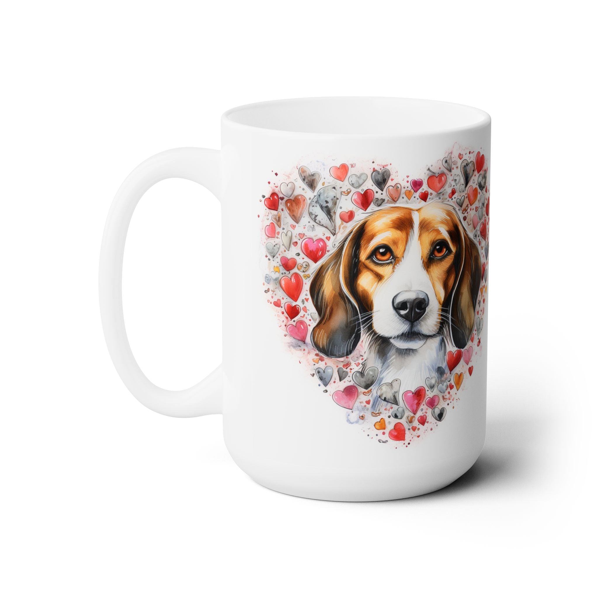 Beagle Love Mug - Heartwarming Valentine's Coffee Cup for Dog Lovers - Darwin & Rose