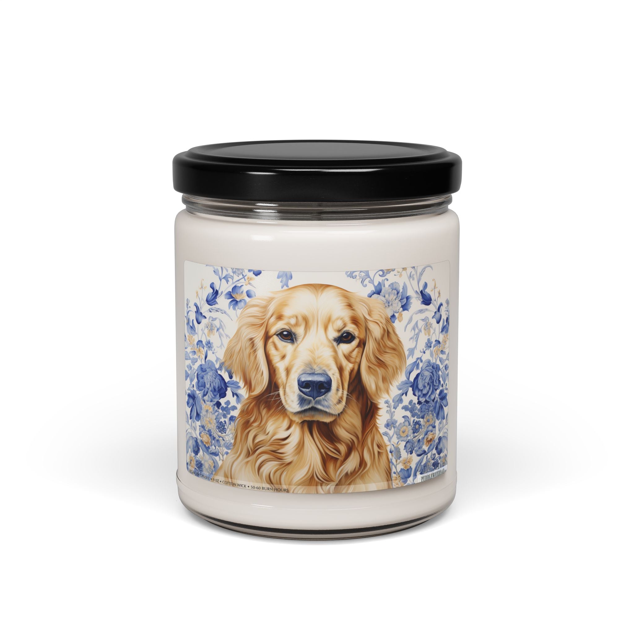 Golden Retriever Memorial Candle - Pet Lover Gift, Soy Wax - Darwin & Rose