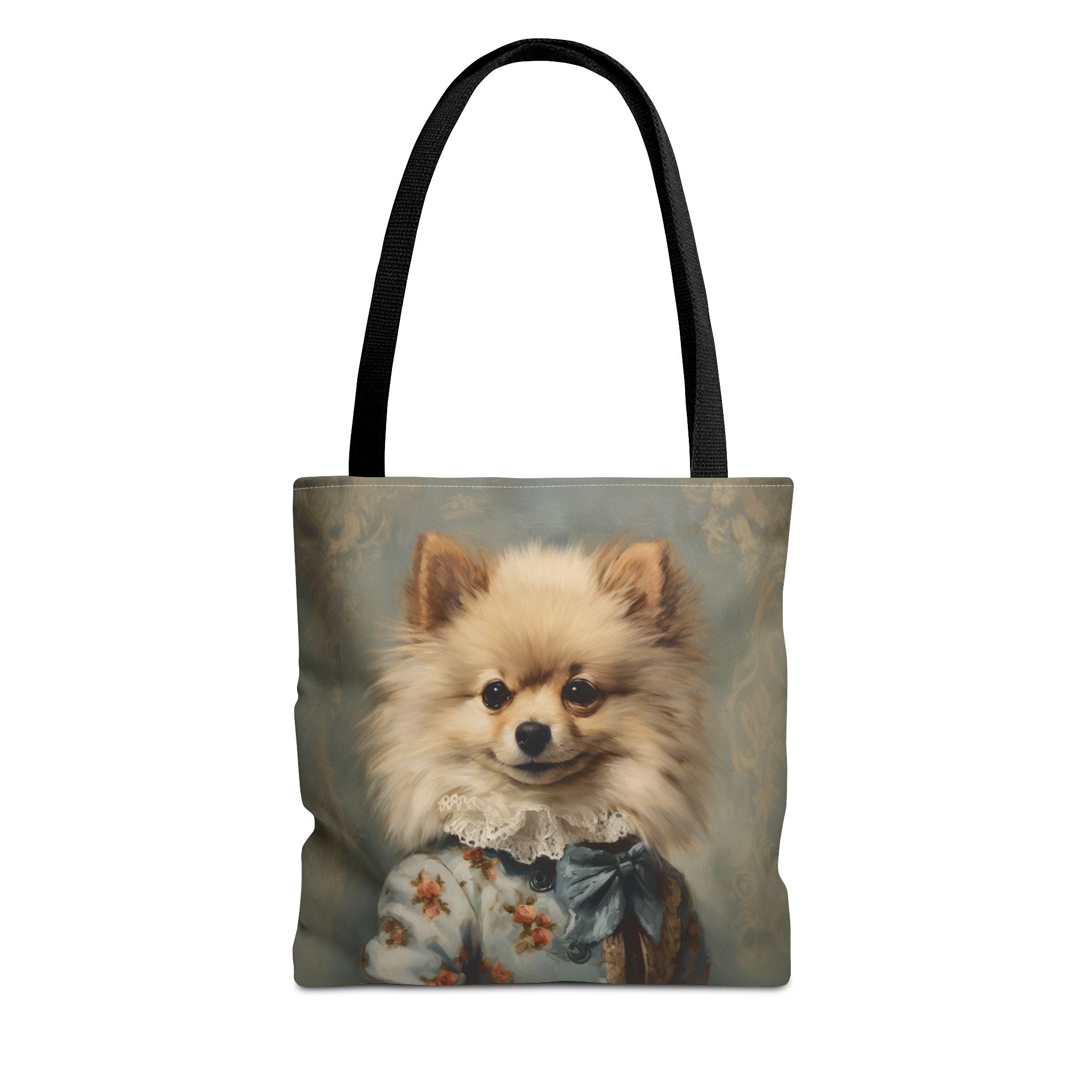 Regal Pomeranian Portrait Tote Bag, Stylish Gift for Dog Lovers - Darwin & Rose