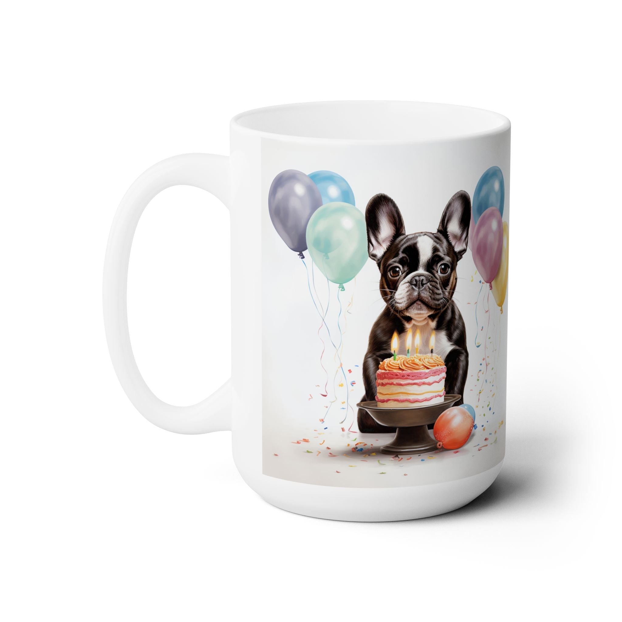 French Bulldog Birthday Bash Mug - Cute Frenchie Gift Idea - Darwin & Rose