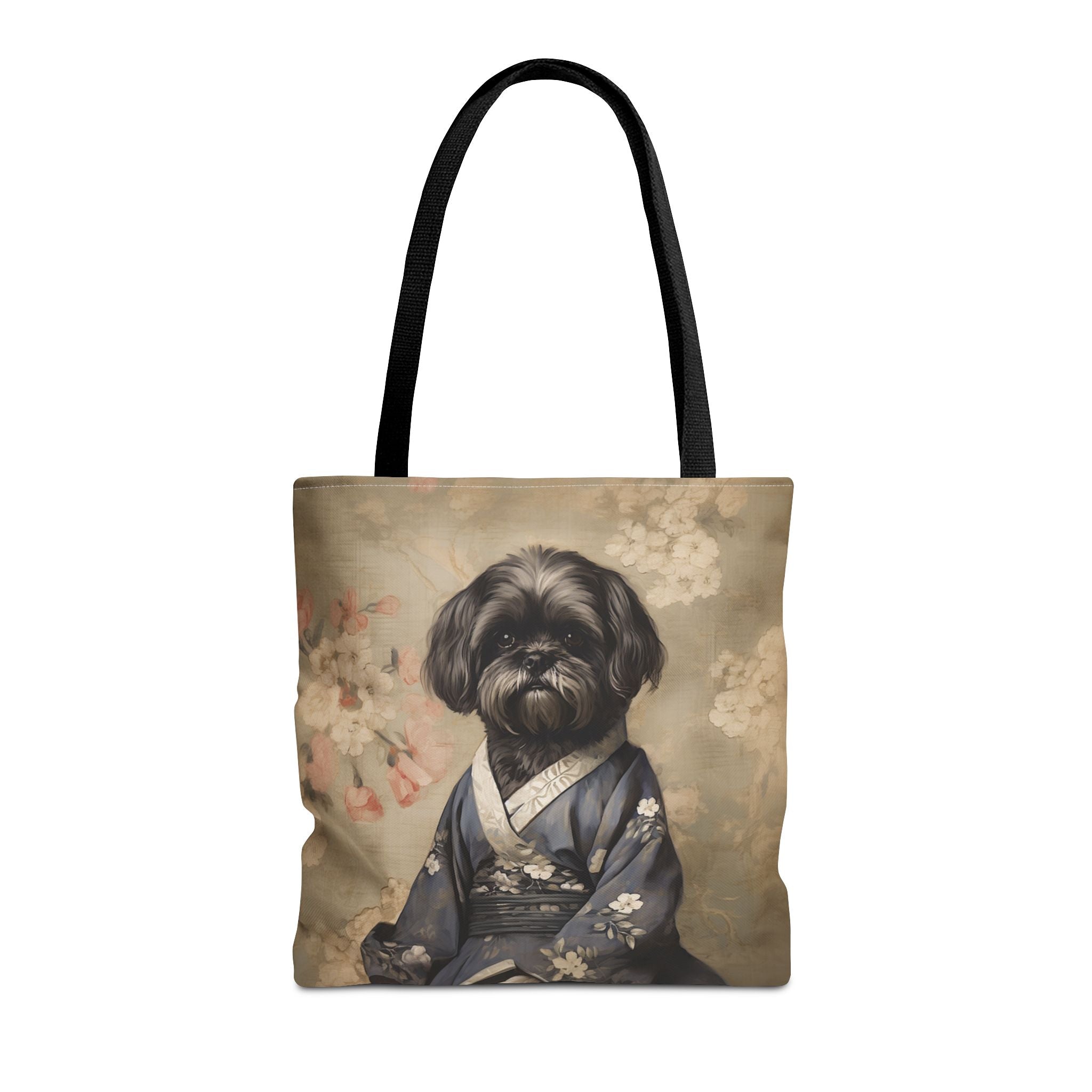 Shih Tzu Kimono Blossom Canvas Tote, Pet Lover Eco Gift Bag - Darwin & Rose