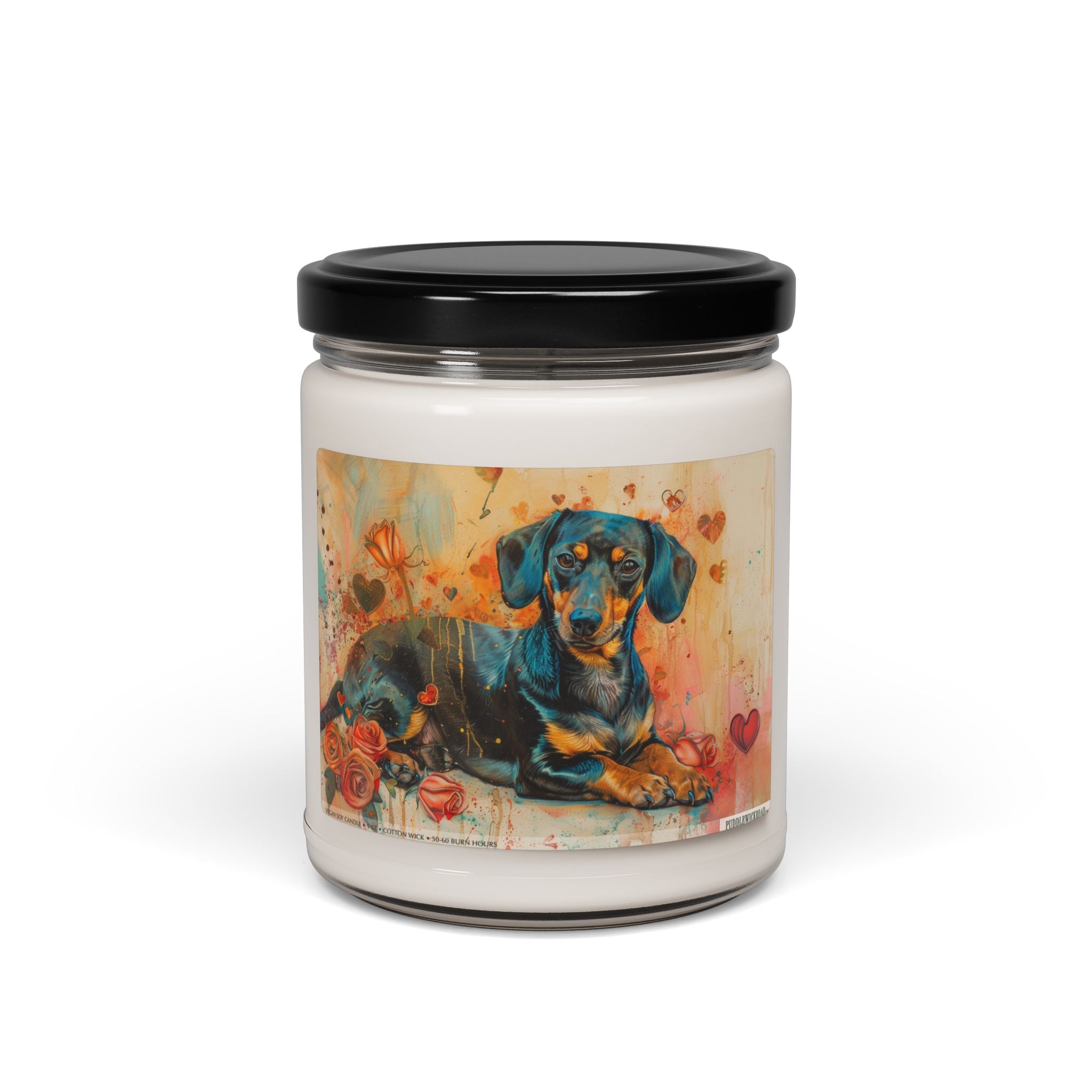 Dachshund Lover's Vintage Soy Candle - Heartfelt Dog Gift - Darwin & Rose