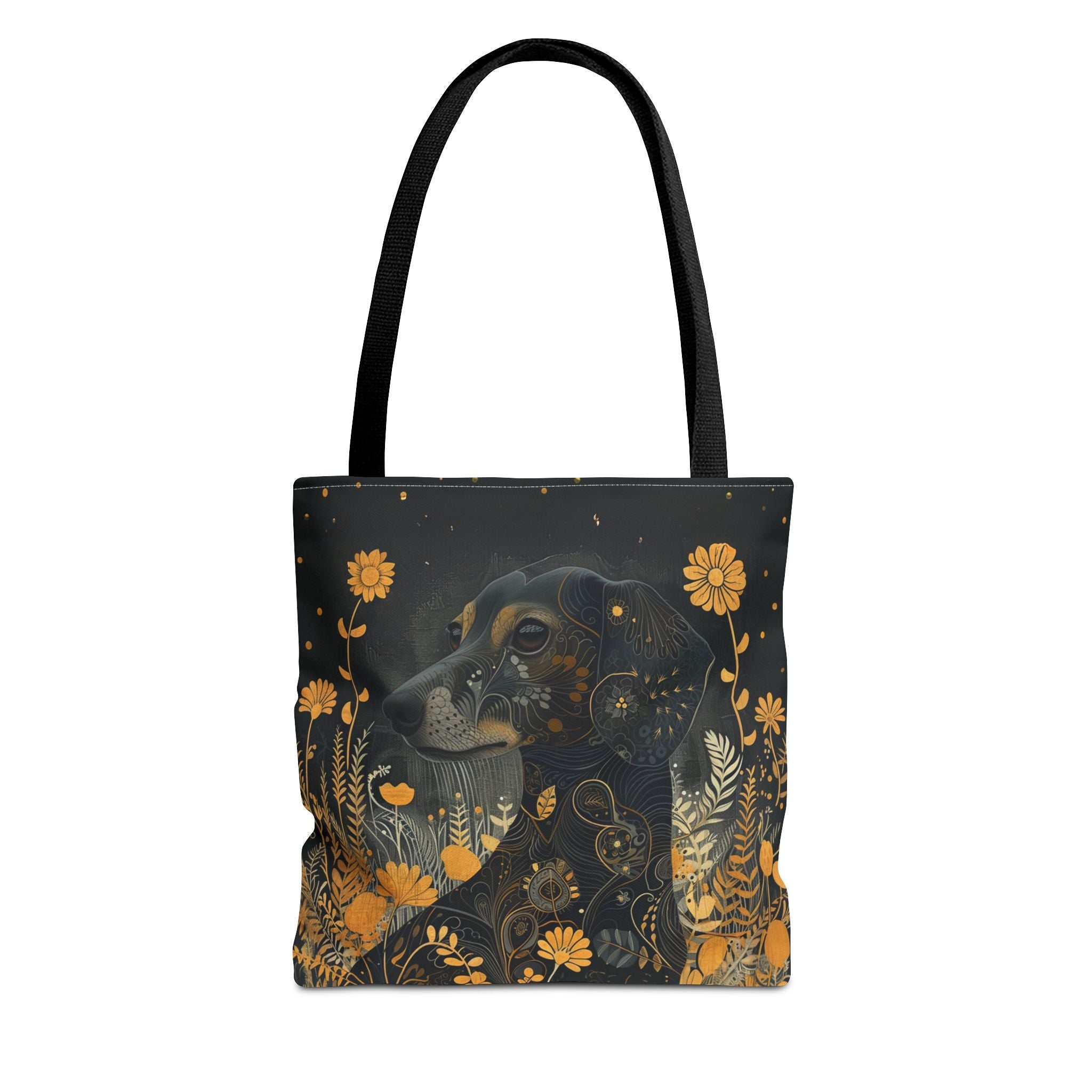Whimsical Dachshund Meadow Tote Bag - Eco-Friendly Canvas Gift - Darwin & Rose