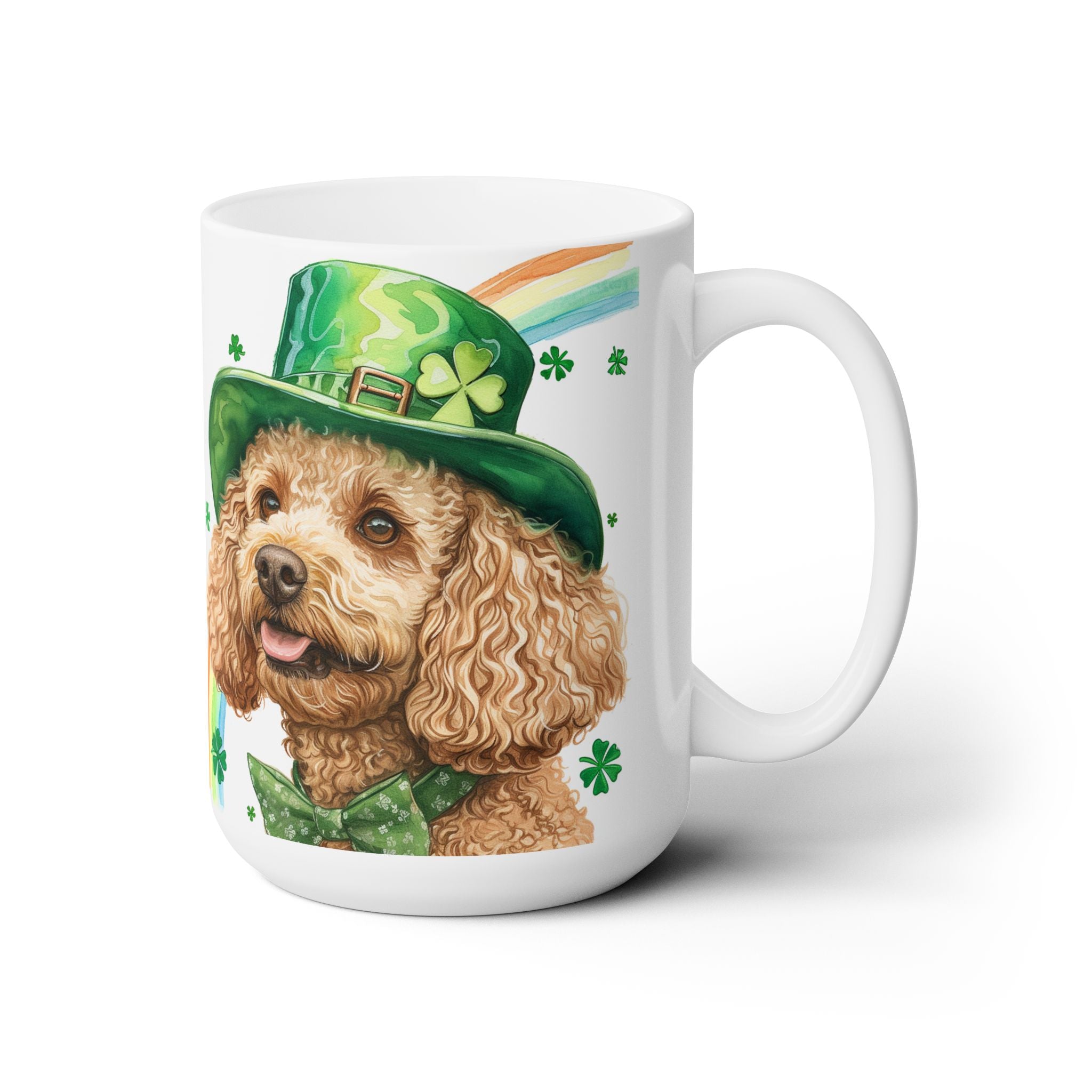 Poodle St. Patrick's Day Mug - Lucky Irish Coffee Cup for Dog Lovers - Darwin & Rose
