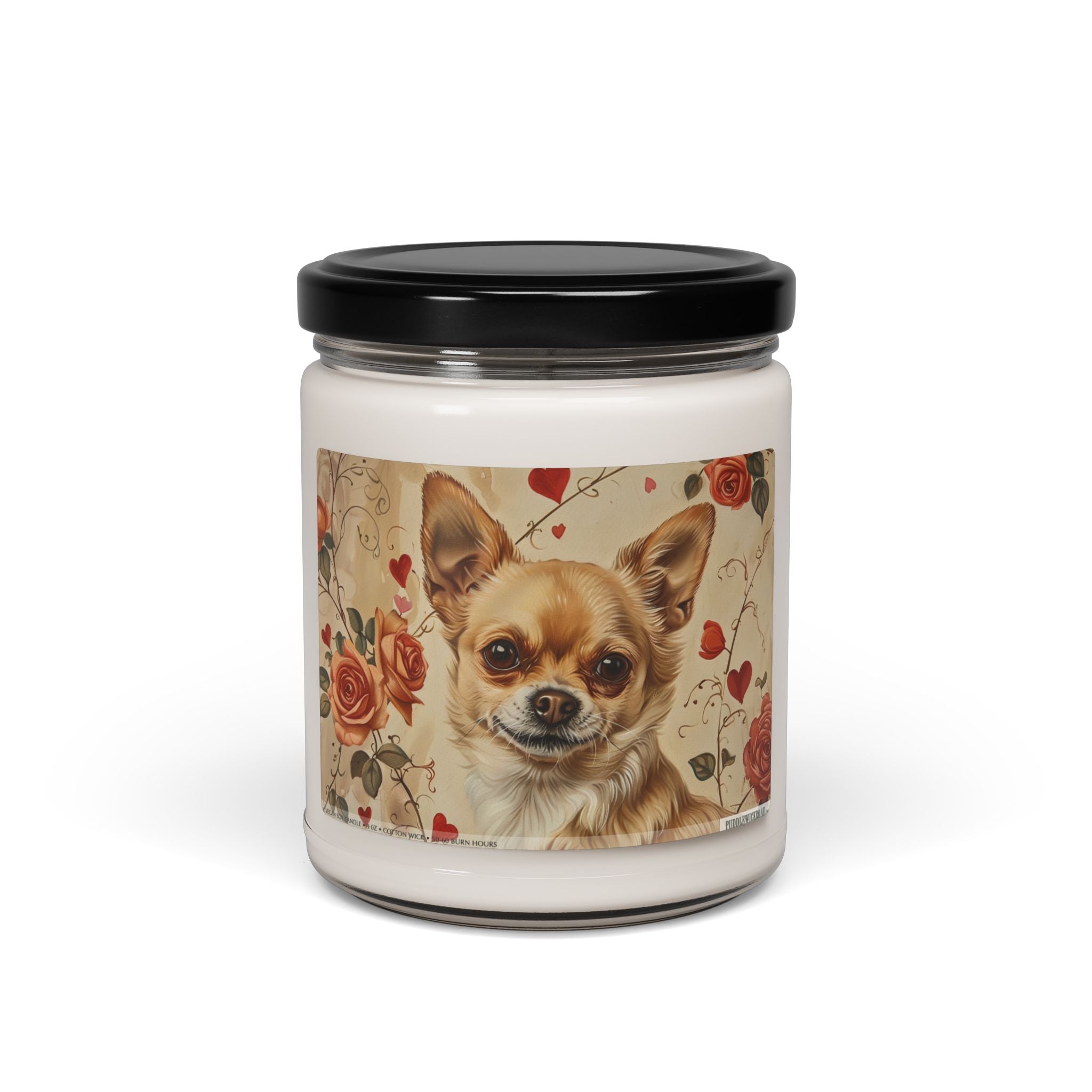 Charming Chihuahua Candle - Vintage Art Pet Lover Gift - Darwin & Rose