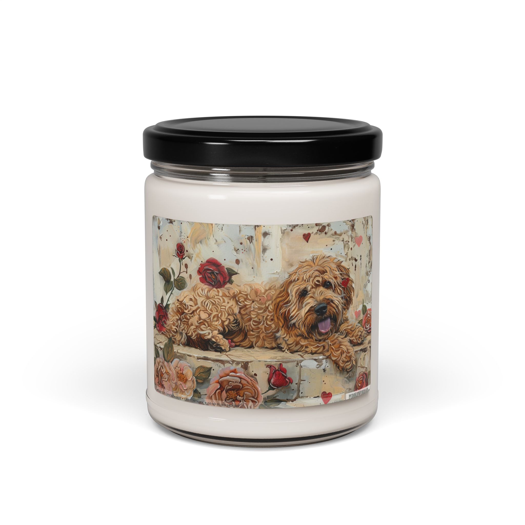 Golden Goldendoodle Candle - Soy Wax Dog Lover Gift for All Occasions - Darwin & Rose