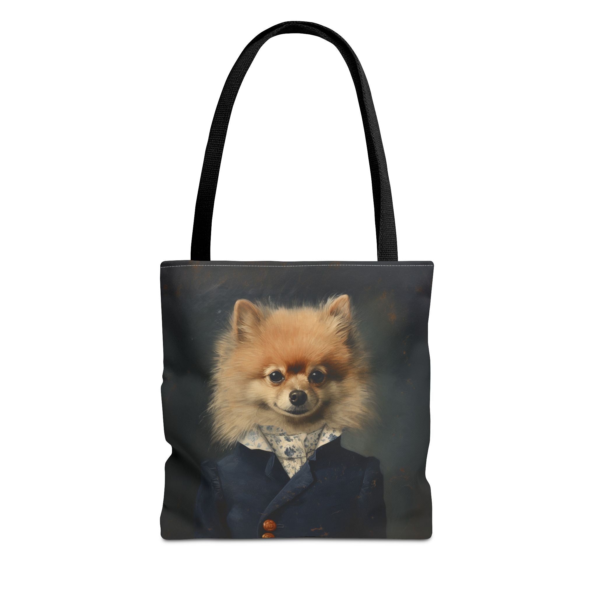Elegant Pomeranian Gentleman Tote Bag - Stylish & Reusable Gift for Dog Lovers - Darwin & Rose