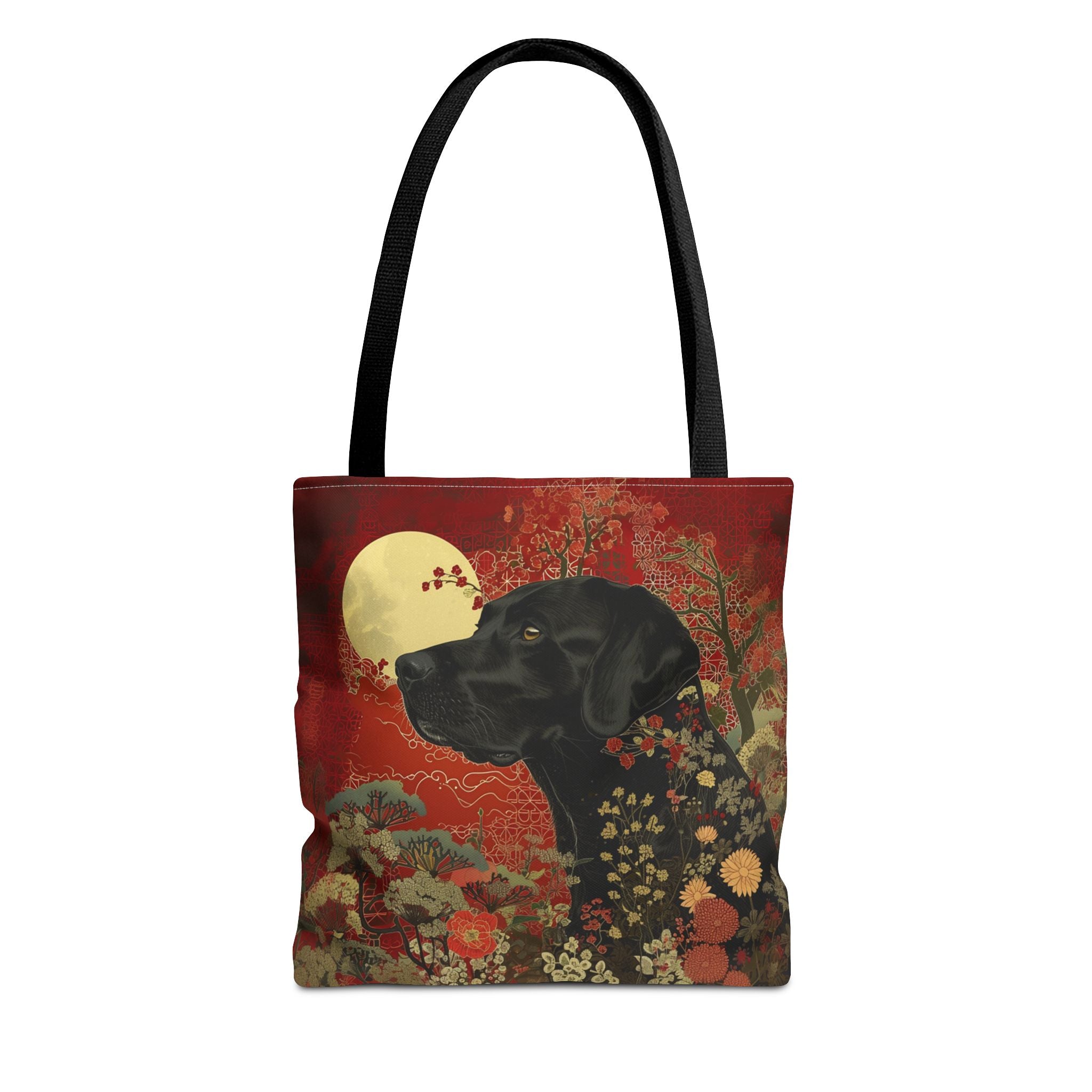 Moonlit Labrador Eco-Friendly Tote Bag - Floral Design, Dog Lover Gift - Darwin & Rose