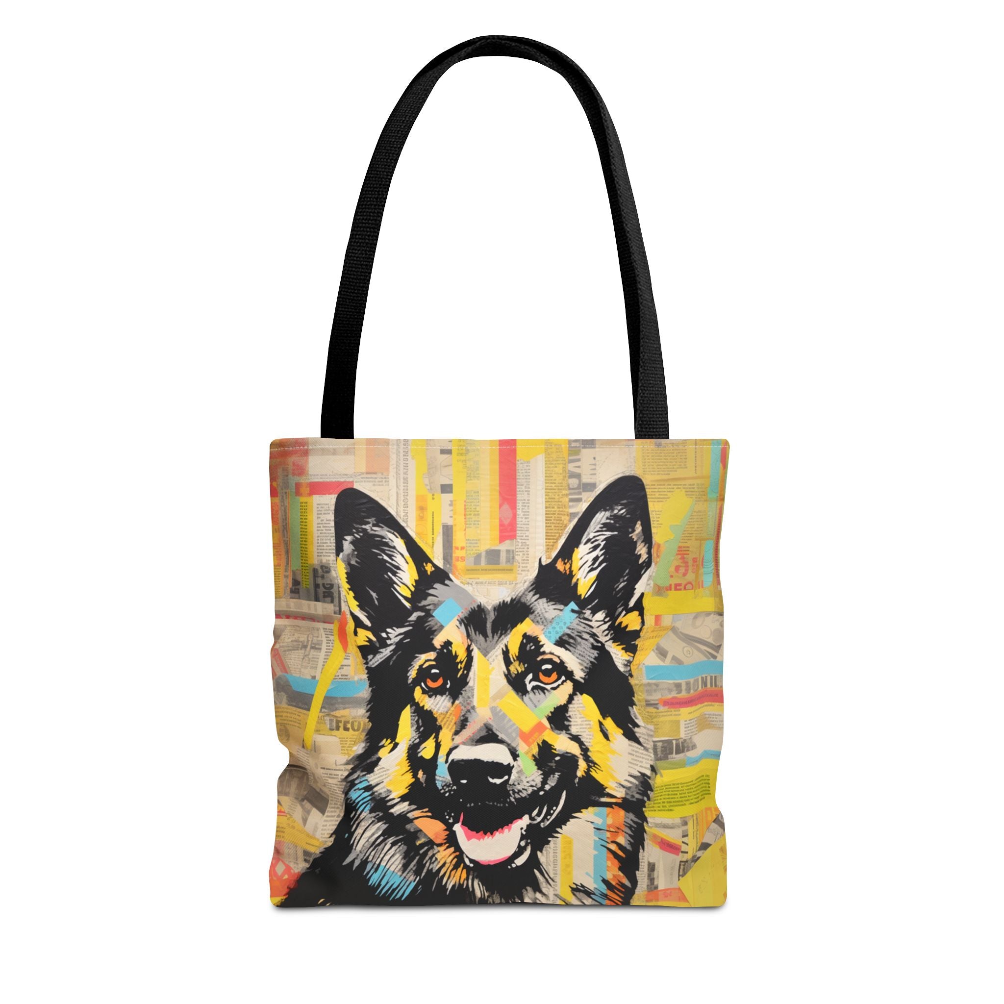 German Shepherd Pop Art Tote Bag, Vibrant Eco-Friendly Shopping Bag - Darwin & Rose