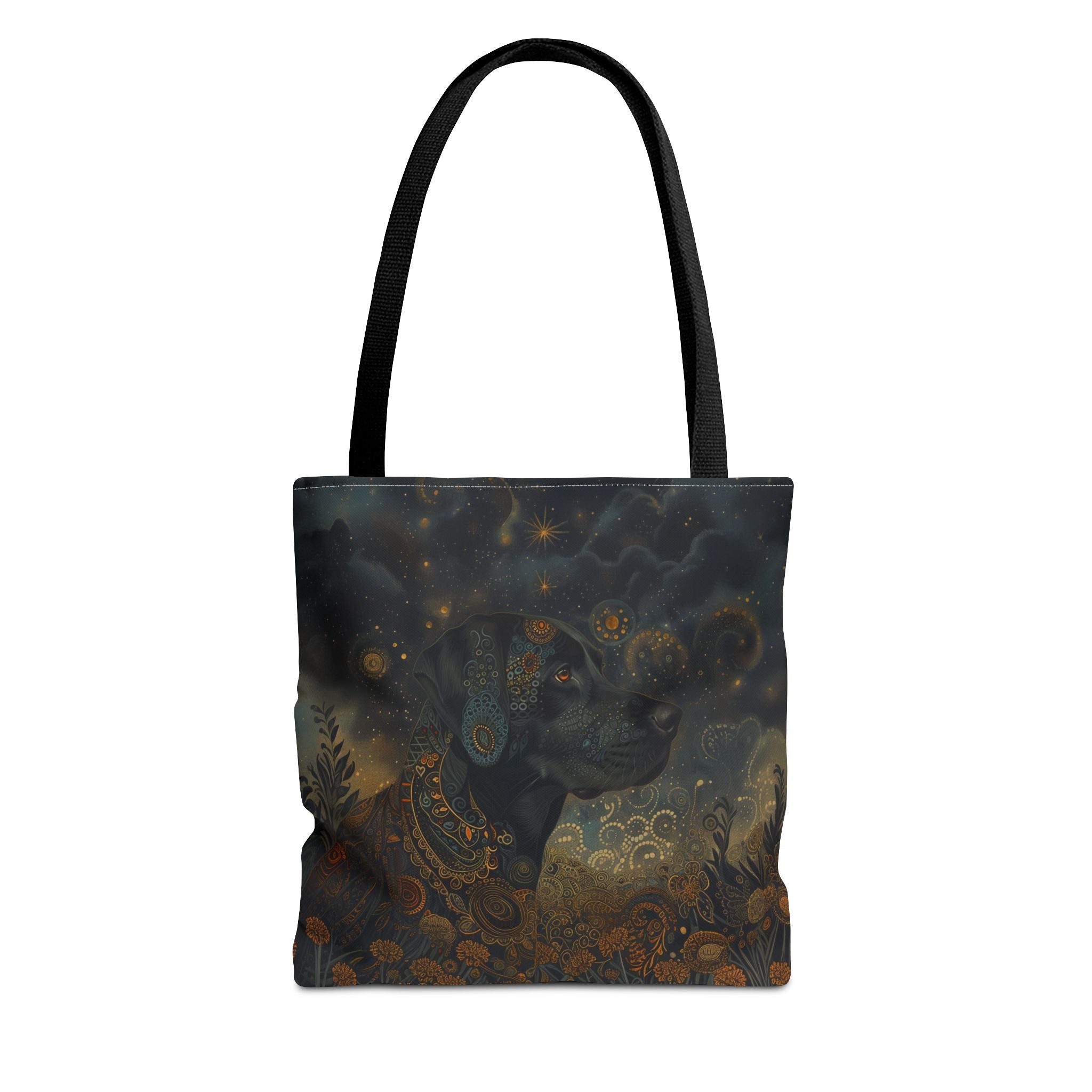 Mystical Labrador Night Sky Tote Bag, Eco-Friendly Canvas for Dog Lovers - Darwin & Rose