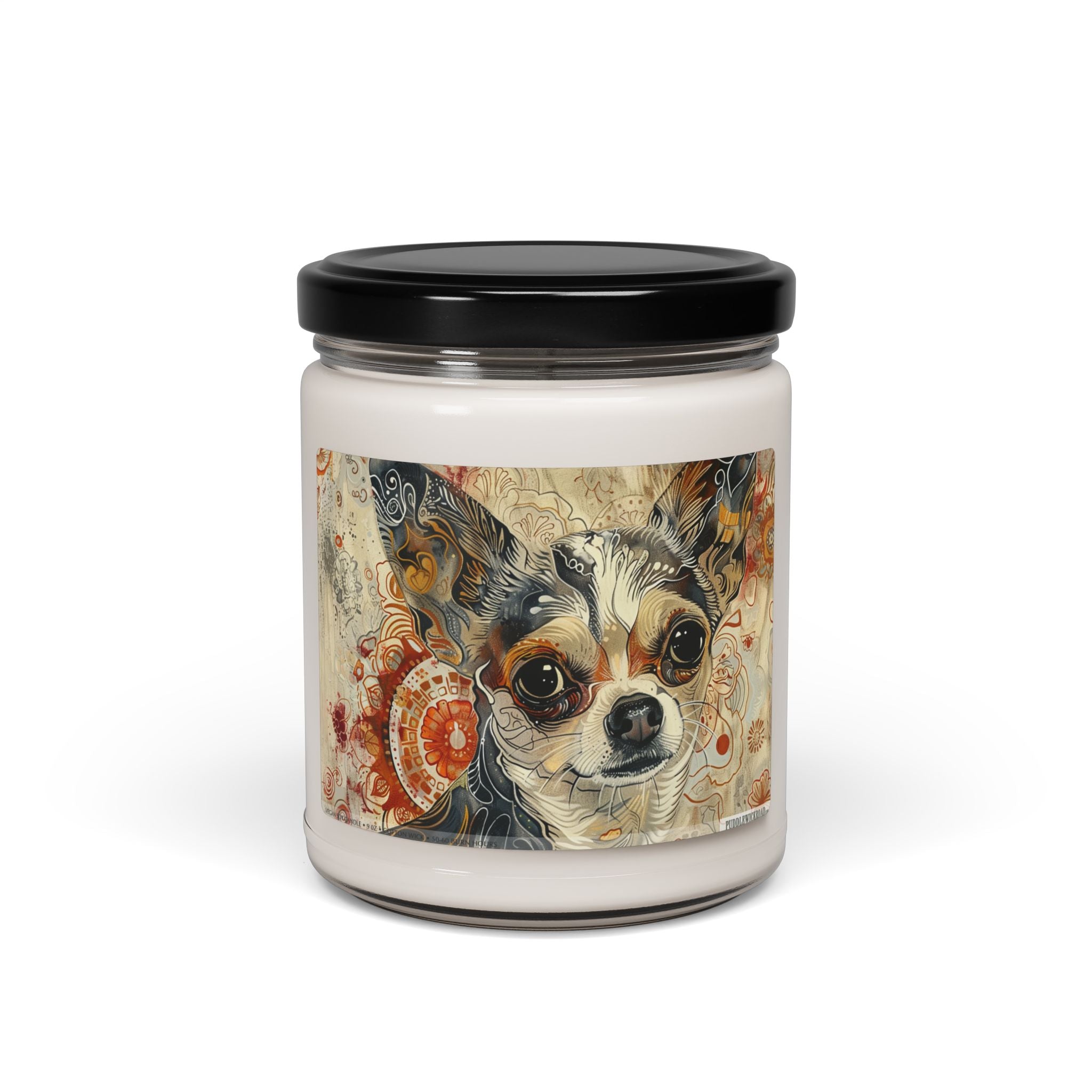 Charming Chihuahua Candle - Vintage Art Pet Lover Gift - Darwin & Rose