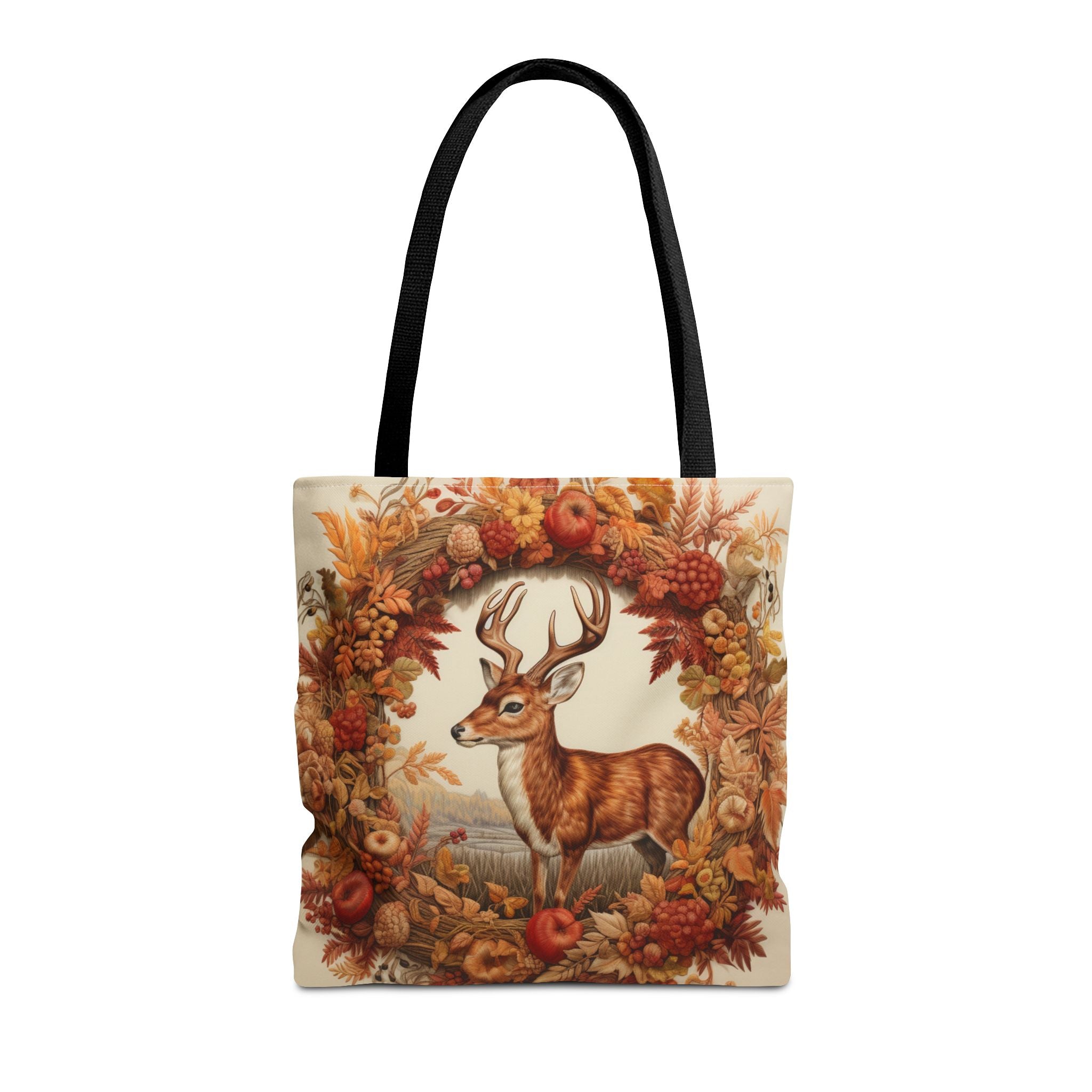 Autumn Whitetail Deer Tote Bag, Fall-Inspired Eco-Friendly Canvas - Darwin & Rose