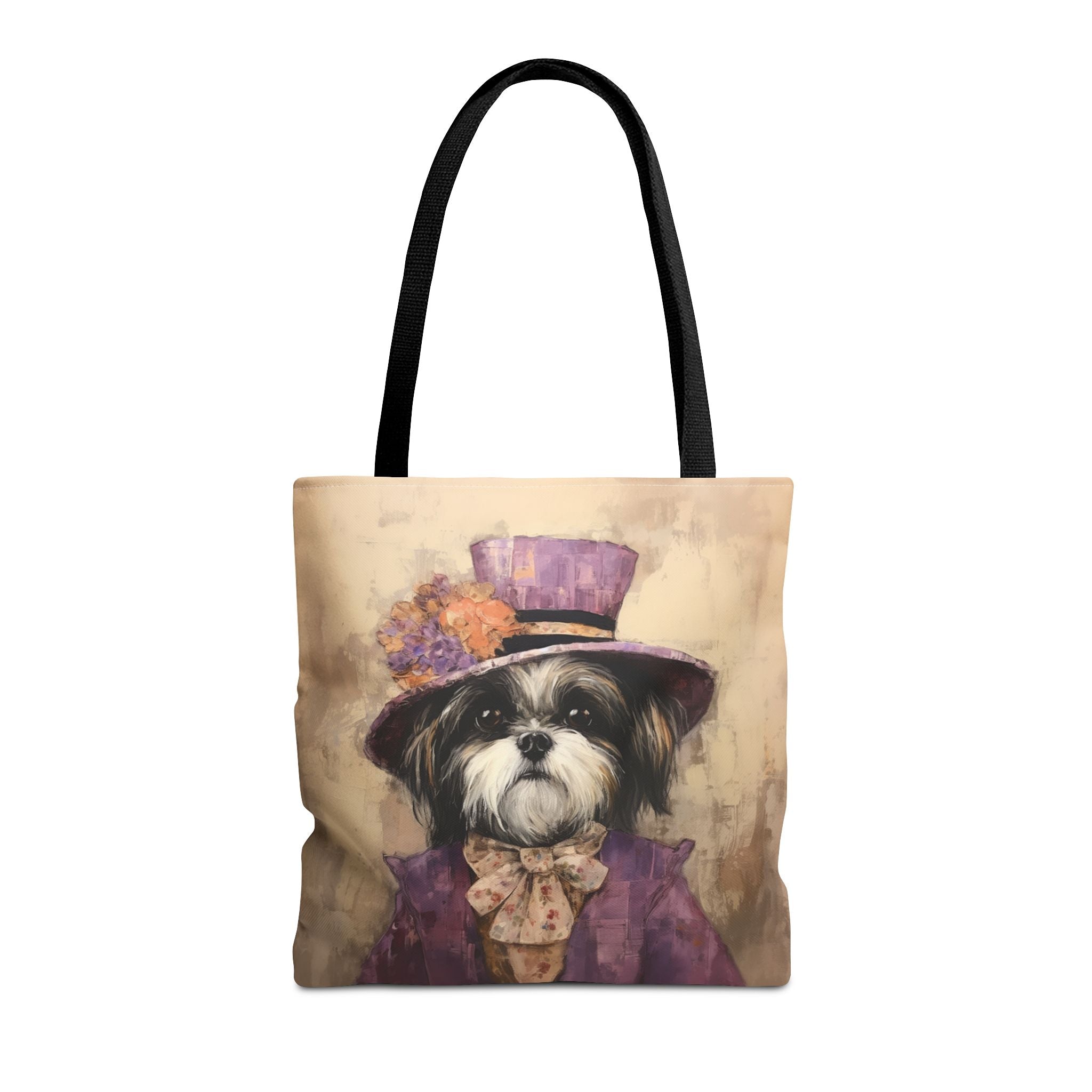 Regal Shih Tzu Tote Bag, Vintage-Style Canvas for Dog Lovers - Darwin & Rose
