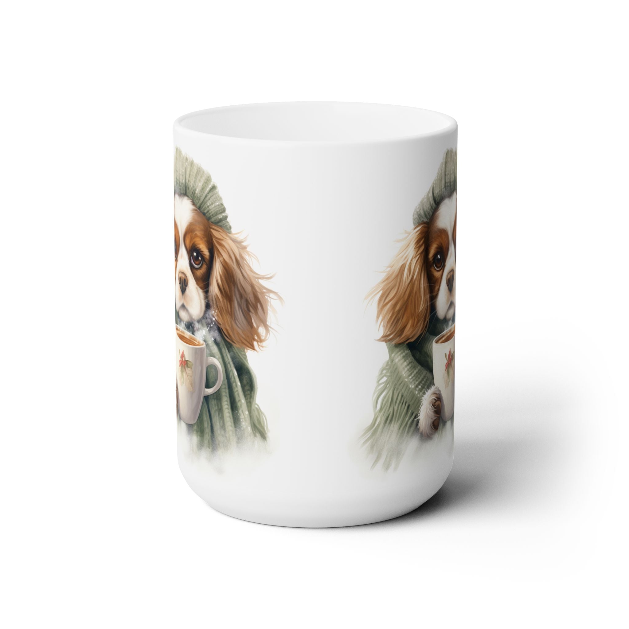 Cozy Cavalier King Charles Mug - Holiday Dog Lover Gift - Darwin & Rose