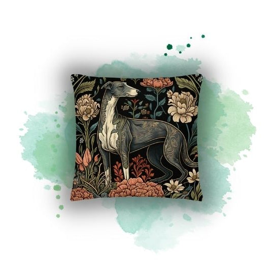 Elevate Your Home Office and Find Balance with Darwin & Rose: The William Morris Inspired Greyhound Pillow Case