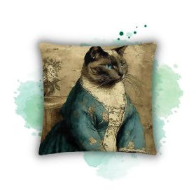 Elegance Revived: Introducing Darwin & Rose's Victorian Era Inspired Matriarch Cat Pillow Case