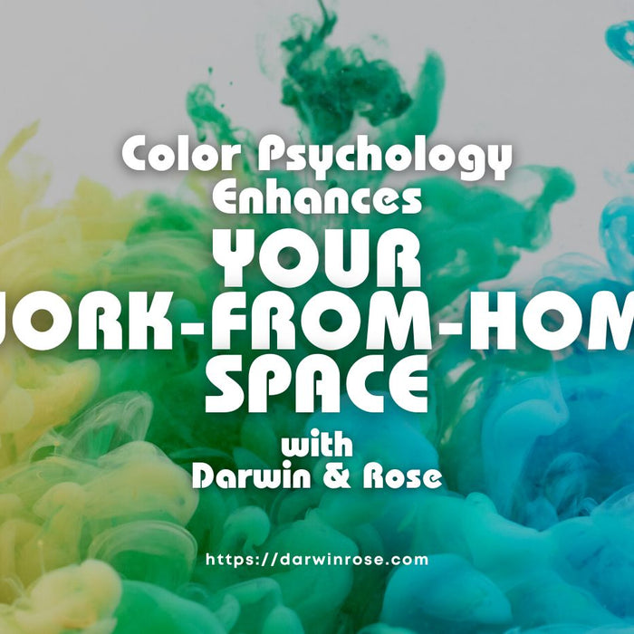 Color Psychology Enhances Your Work-From-Home Space with Darwin & Rose Home Decor!