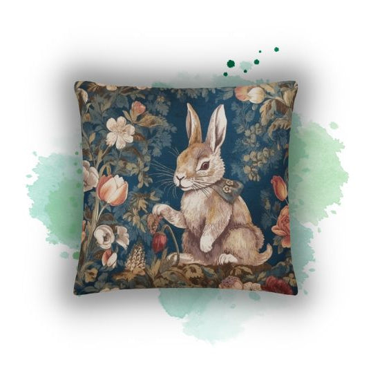 Nostalgic Whimsy: Vintage Inspired 'Adorable Bunny' Pillowcases by Darwin & Rose Home Decor