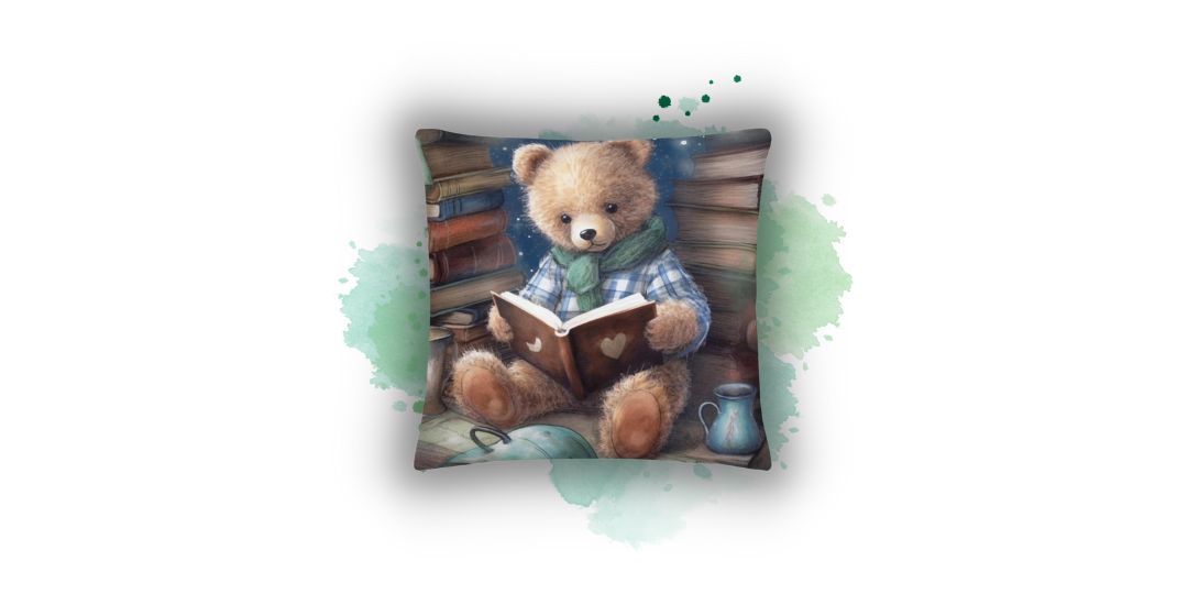 Indulge in Bear Dreams with Our Adorable Bear Dreams Pillow Case from Darwin & Rose Home Decor