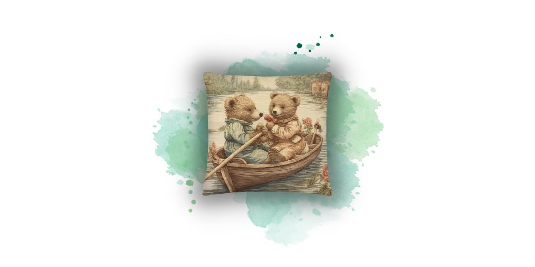 Upgrade Your Home Office with "Bear Romance" at Darwin & Rose Home Decor!