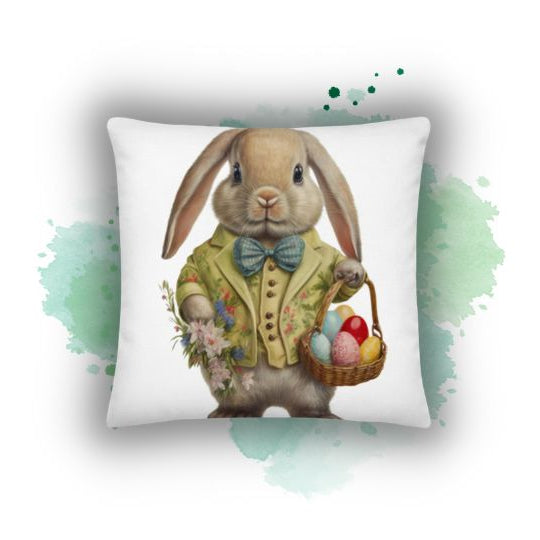 Darwin & Rose Home Decor's Bunny Baron Pillowcase: A Vintage Touch for Your Modern Home Office