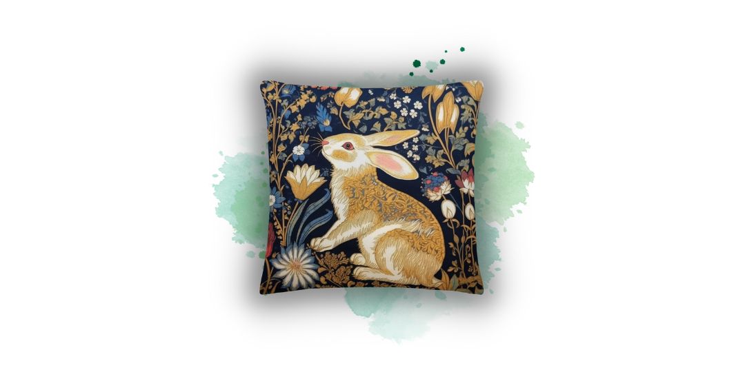 Elevate Your Home Office and Decor with 'Bunny Bliss' Vintage Inspired Pillowcases