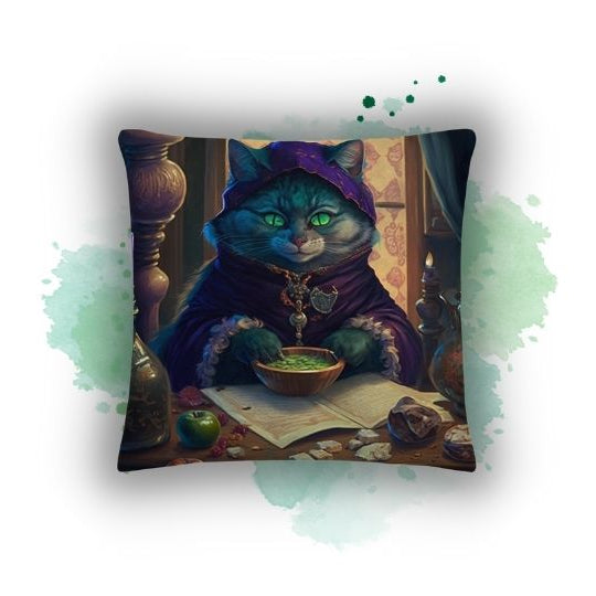 Embrace Enchantment: The Cat Pillowcase from Darwin & Rose Home Decor – A Faerie Tale of Fortune and Darkness