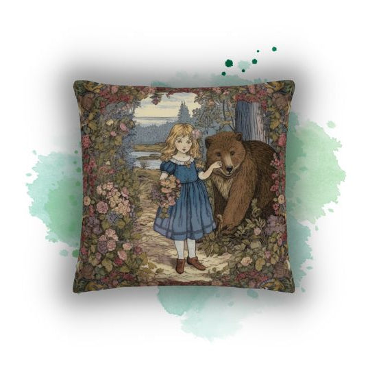 Embrace Nature's Magic: Vintage Inspired 'Forest Friends' Pillowcases by Darwin & Rose Home Decor