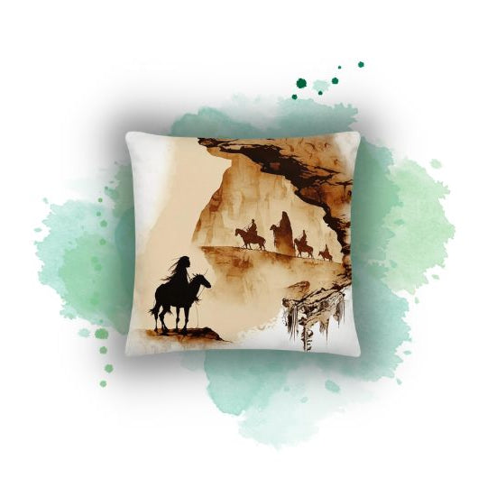 Revamp Your WFH Vibe with "Tribal Horse" Pillow Case