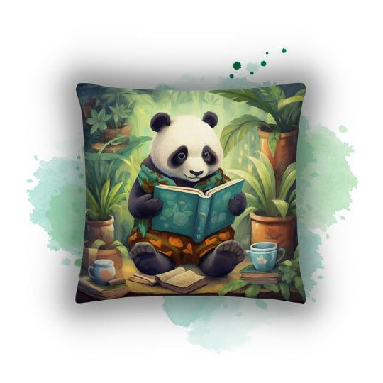 Elevate Your Remote Work and Dreamy Home Office Setup with Whimsical Panda Pillowcases