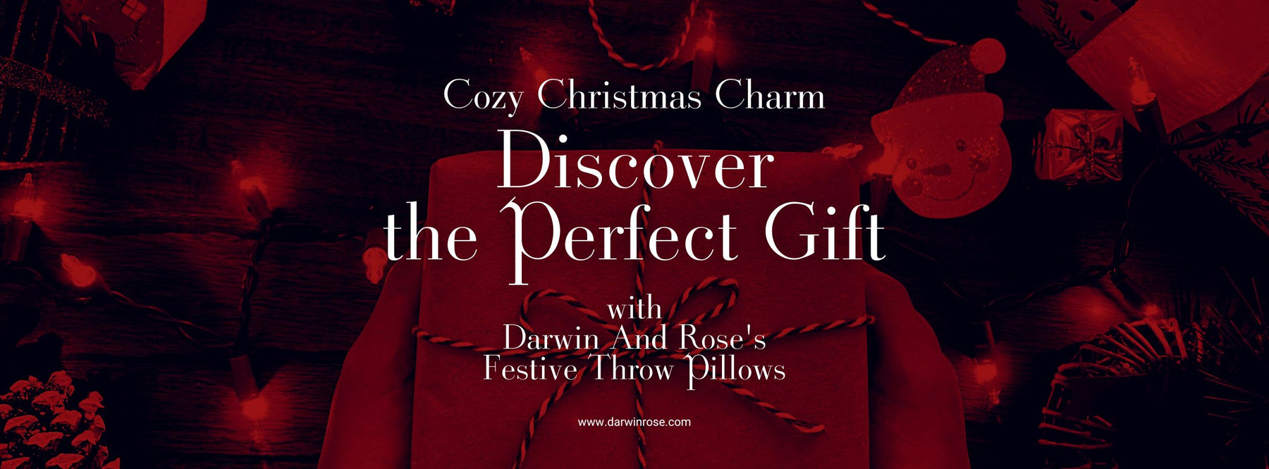 Cozy Christmas Charm: Discover the Perfect Gift with Darwin And Rose's Festive Throw Pillows