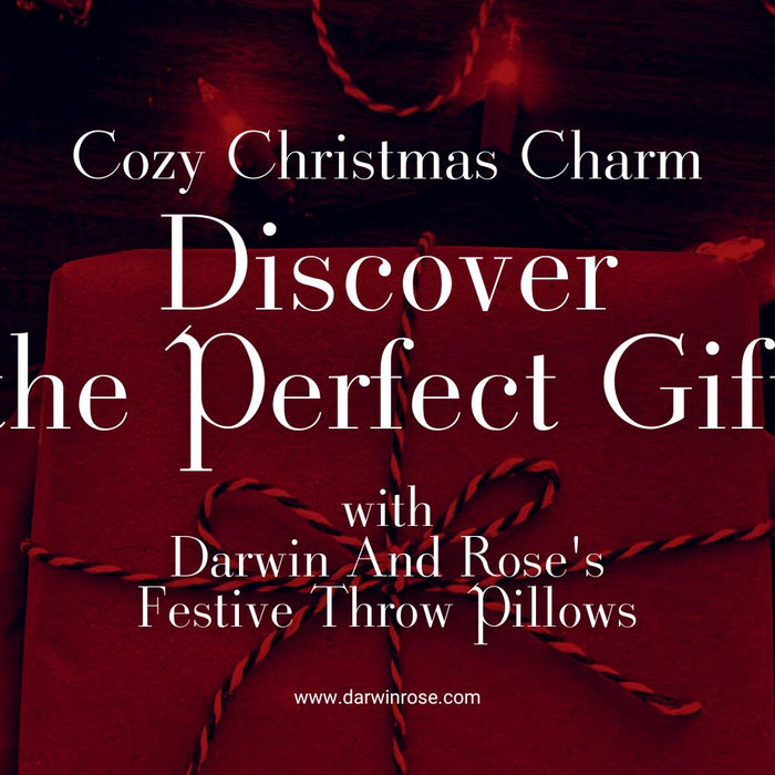 Cozy Christmas Charm: Discover the Perfect Gift with Darwin And Rose's Festive Throw Pillows