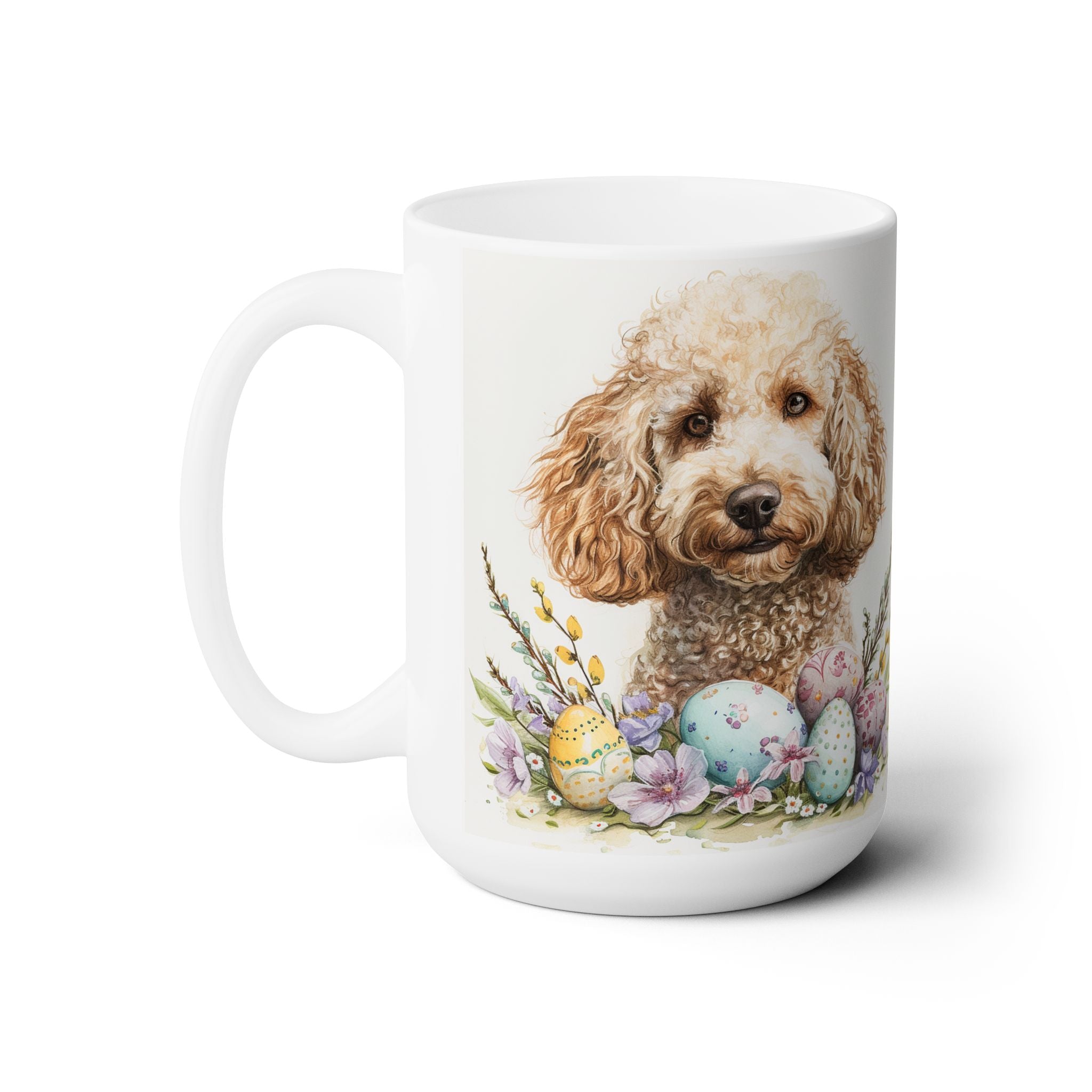 Poodle Lover Easter Mug – Cute Coffee Cup for Dog Moms & Pet Parents