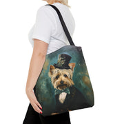 Yorkie Gentleman Tote Bag – Stylish Gift for Dog Lovers and Shoppers