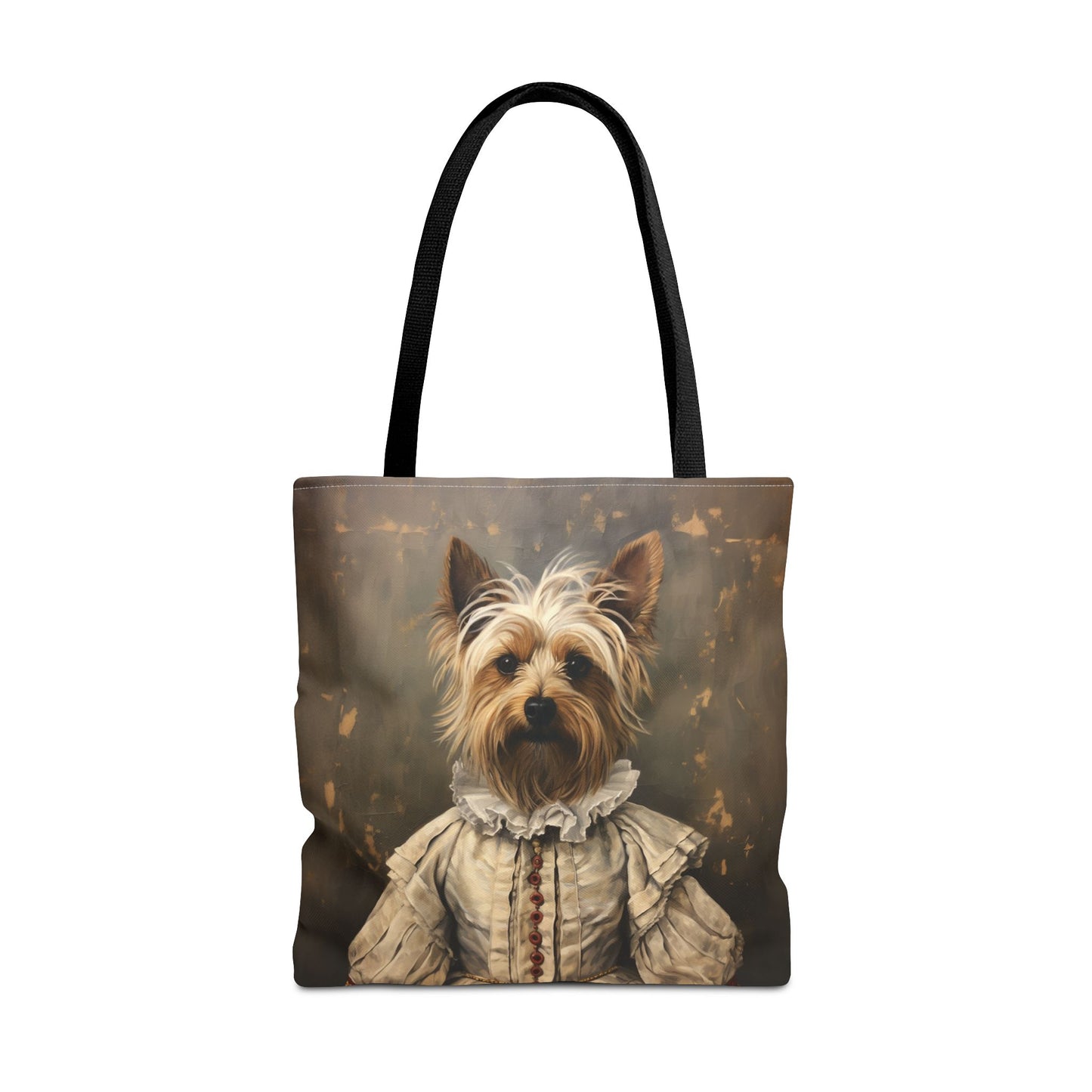 Regal Yorkshire Terrier Canvas Tote Bag, Perfect for Dog Lovers