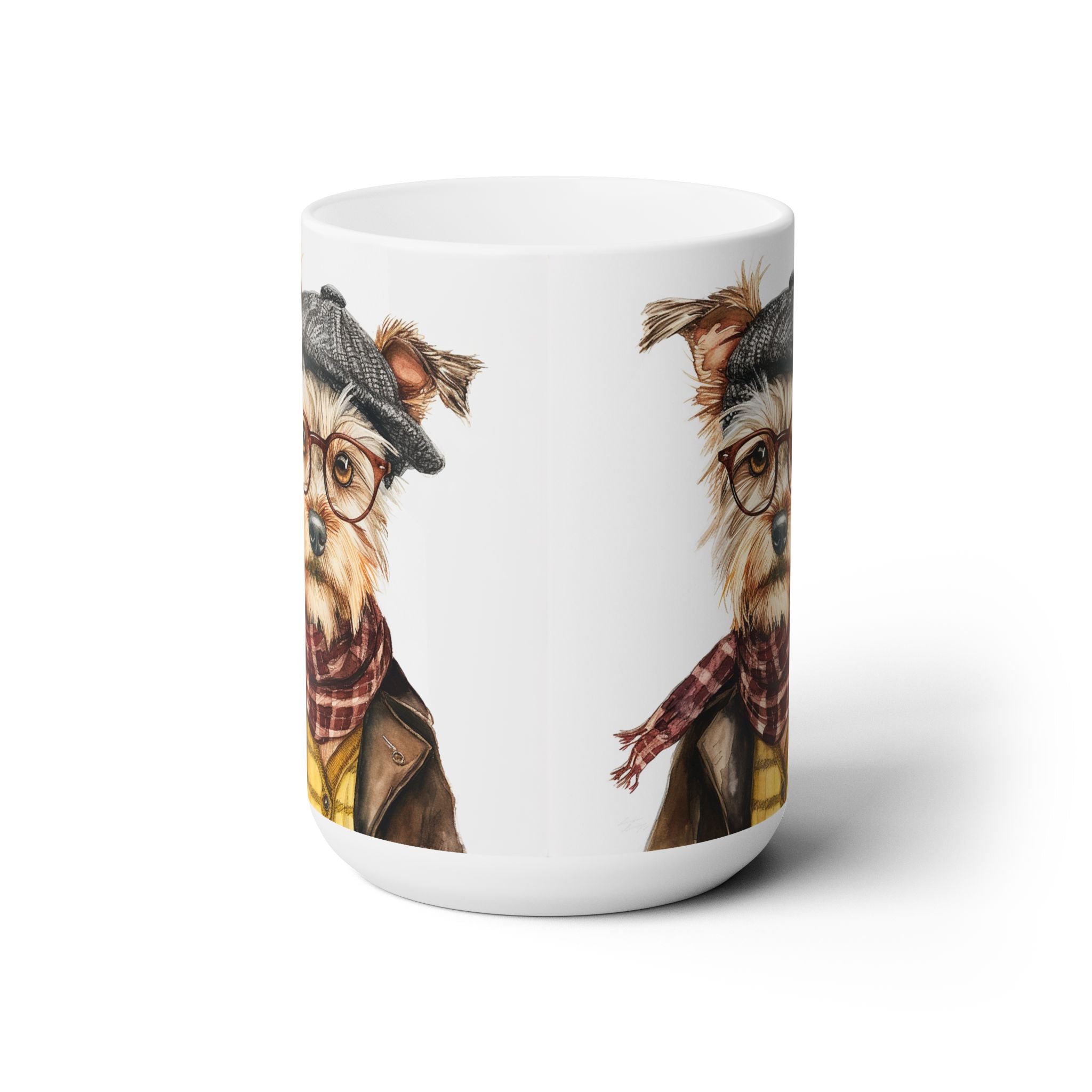 Yorkie Hipster Mug – Yorkshire Terrier Dog Lover Gift