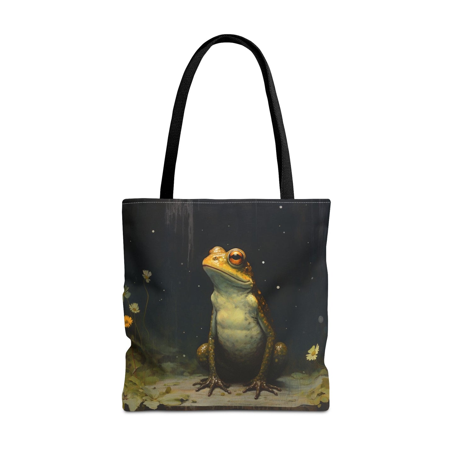 Frog-Themed Eco Tote Bag, Artistic and Nature-Inspired Canvas Bag