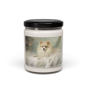 Elegant Pomeranian Soy Candle – Dog Lover Gift & Memorial Keepsake