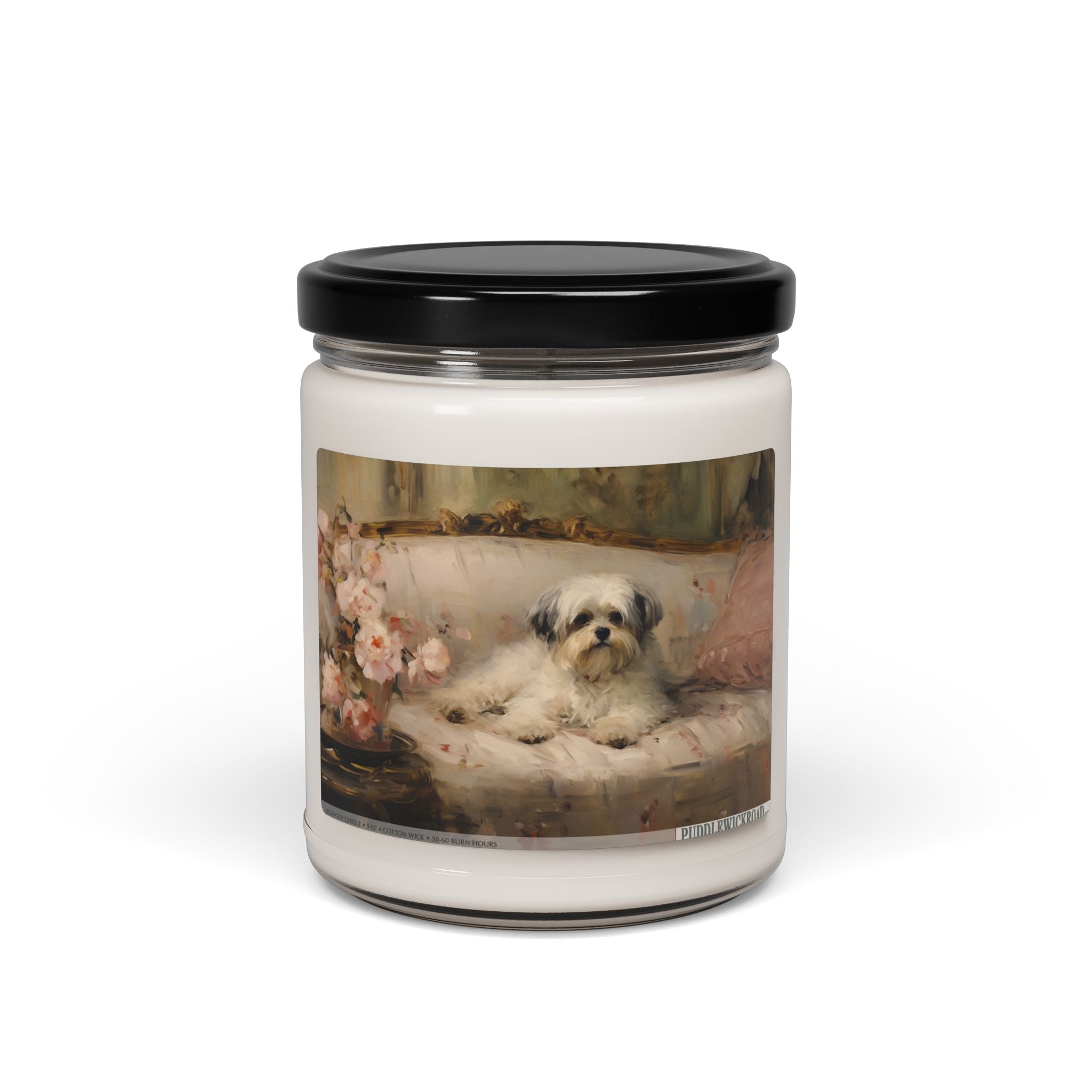 Shih Tzu Soy Candle – Adorable Dog Lover Gift, Vintage Design