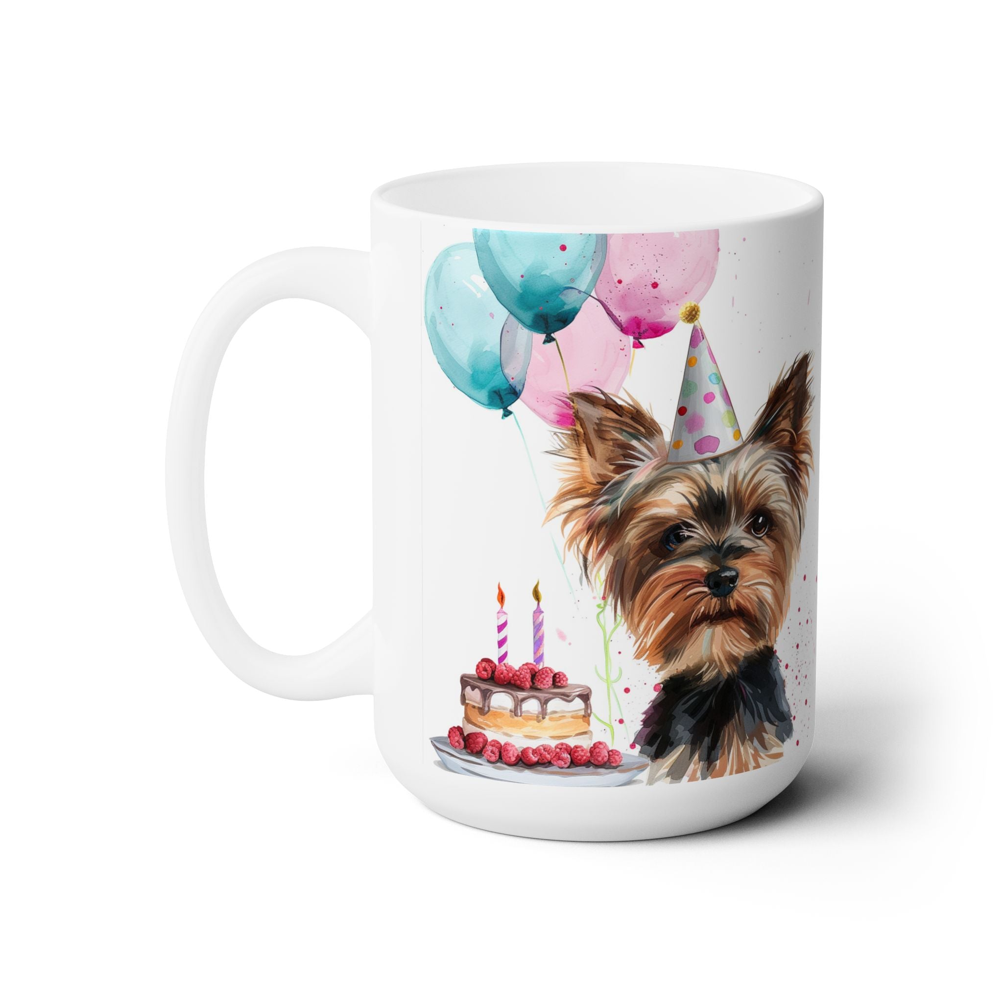 Yorkie Birthday Celebration Mug – Perfect Gift for Dog Lovers