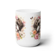 Shih Tzu Floral Coffee Mug – Gift for Dog Lovers, Pet Parents