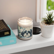 Shih Tzu Dog Candle - Vintage Art Soy Candle for Pet Lovers