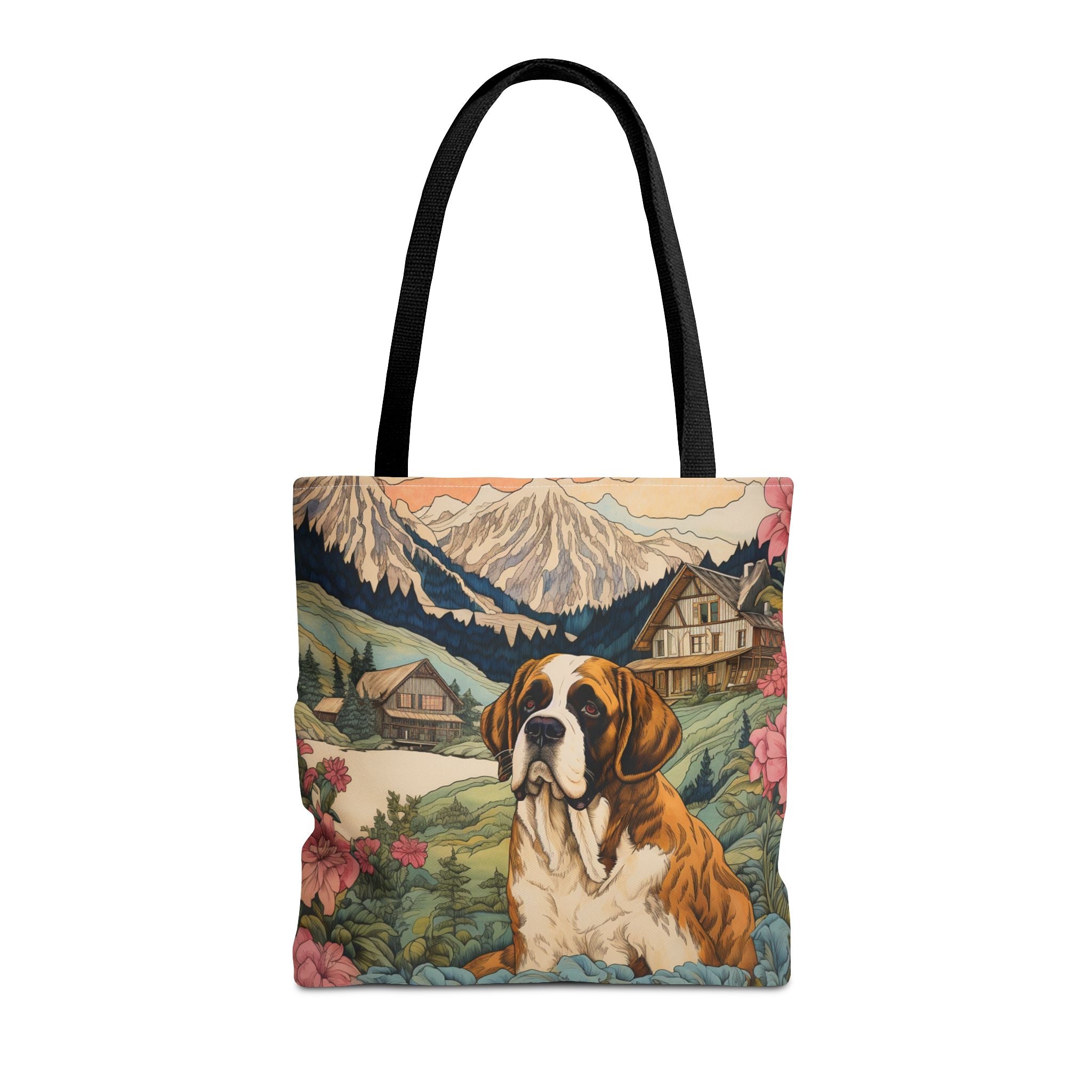 St. Bernard Scenic Swiss Alps Tote Bag, Eco-Friendly Nature Lover Gift