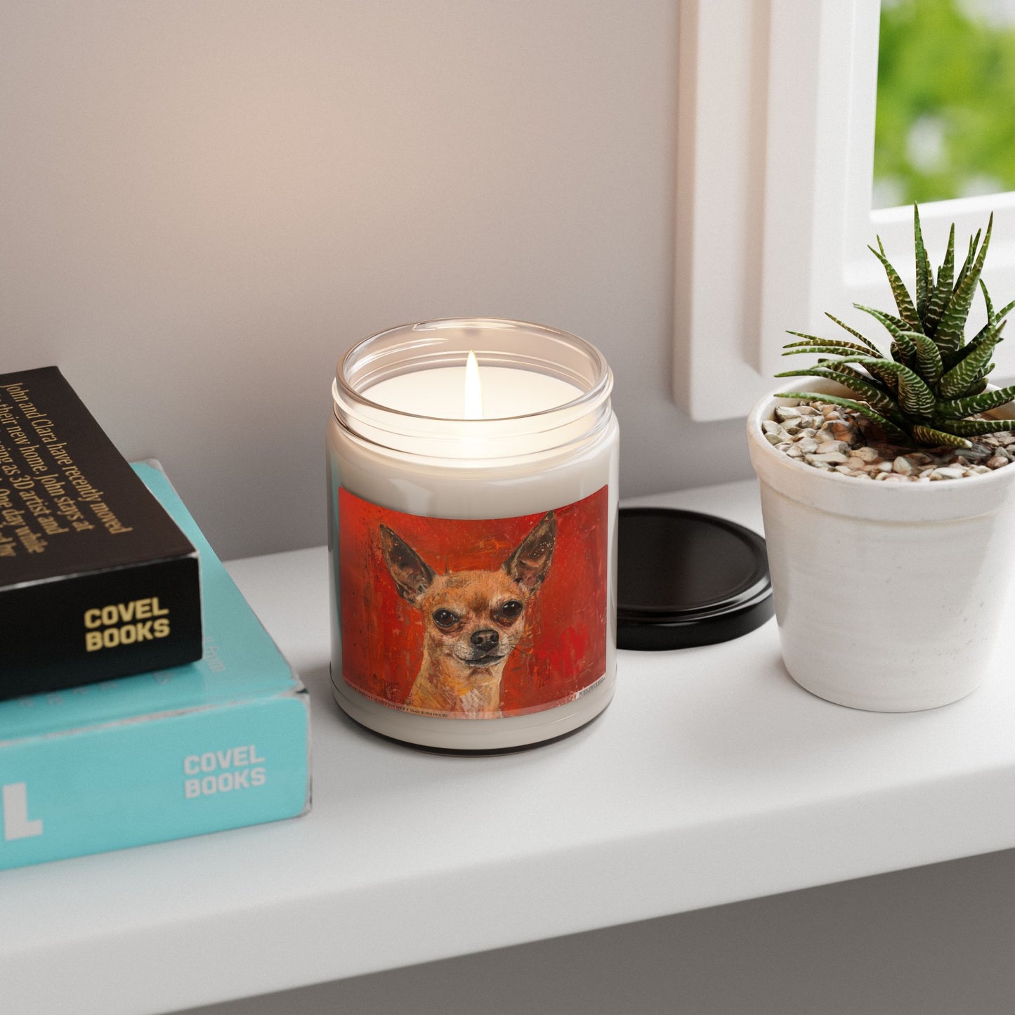 Chihuahua Candle – Adorable Dog Lover Gift with Vintage Art Design