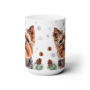 Yorkie Winter Wonderland Mug - Snowy Yorkshire Terrier Gift