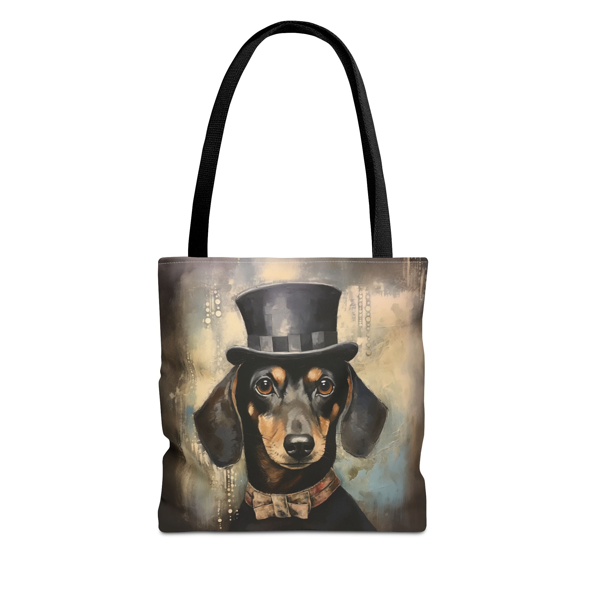 Dapper Dachshund Canvas Tote Bag - Chic and Eco-Friendly Design